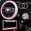 Pink Bling 5 Pack Car Accessories Set