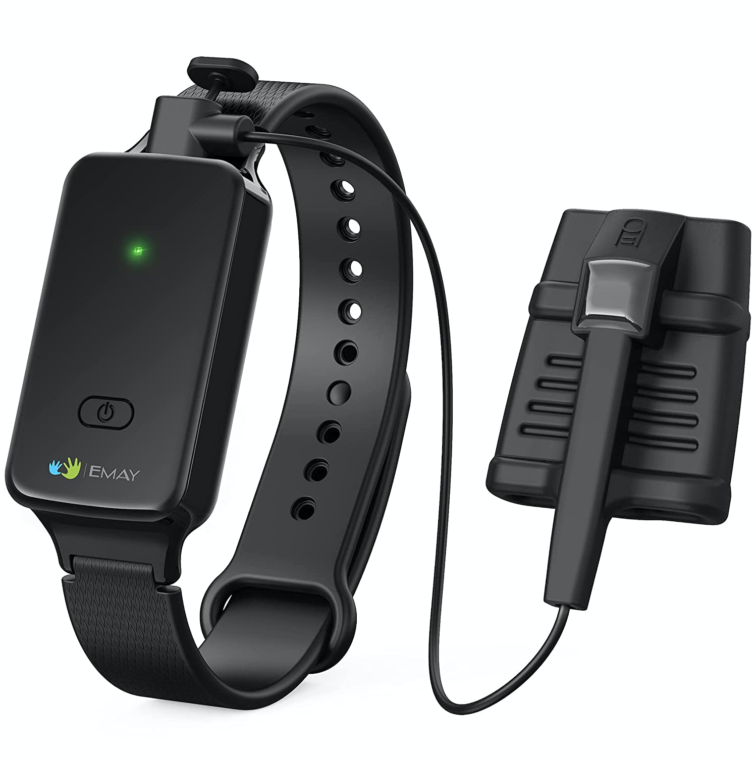 SleepO2 Wrist Pulse Oximeter with Silicone SpO2 Sensor | Bluetooth Sleep Oxygen Monitor Rechargeable for Continuous Blood Oxygen and Heart Rate Tracking | Free App with Overnight Report