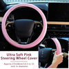 10 Pcs Leather Pink  Cute Car Accessories Set