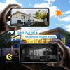 Solar Powered Security Camera WiFi 360° View Pan Tilt Strobe Light/ Spotlight with Motion Detection and Siren