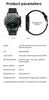 Full Touch Blood Pressure Heart Rate Monitor Fitness Waterproof Smart Watch