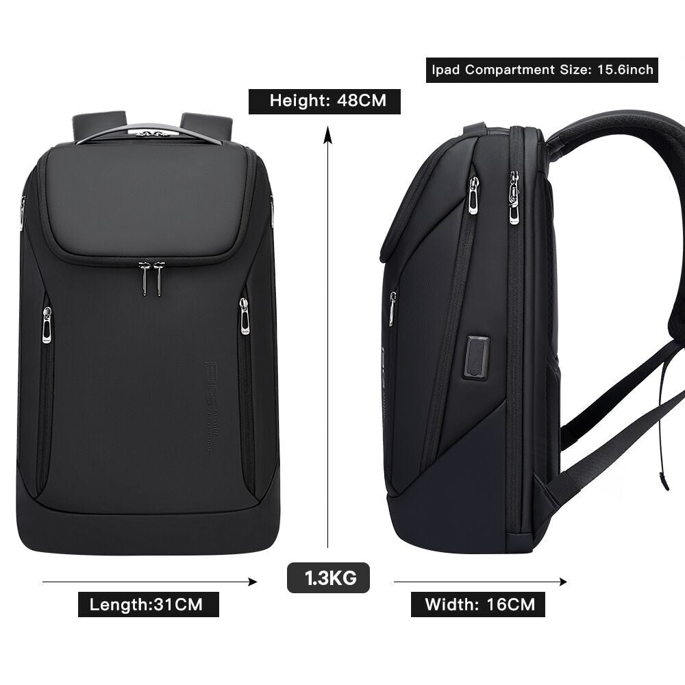 Business/School Smart Anti-theft Waterproof Laptop 15.6 Inch Backpack  with USB Charging Port