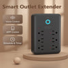 P2 Black USB Wall Socket Smart Plug Wall Outlet Extender