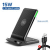 15W Qi Wireless LED USB C Fast Charging Holder Stand