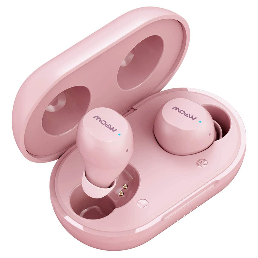 Wireless Earbuds with Charging Case, Waterproof 25H Playtime Twin/Mono Mode Stereo Earphones