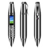 Mini CellPhone Recording Pen with Tiny LCD Screen GSM Dual SIM Camera Flashlight and Bluetooth Dialer