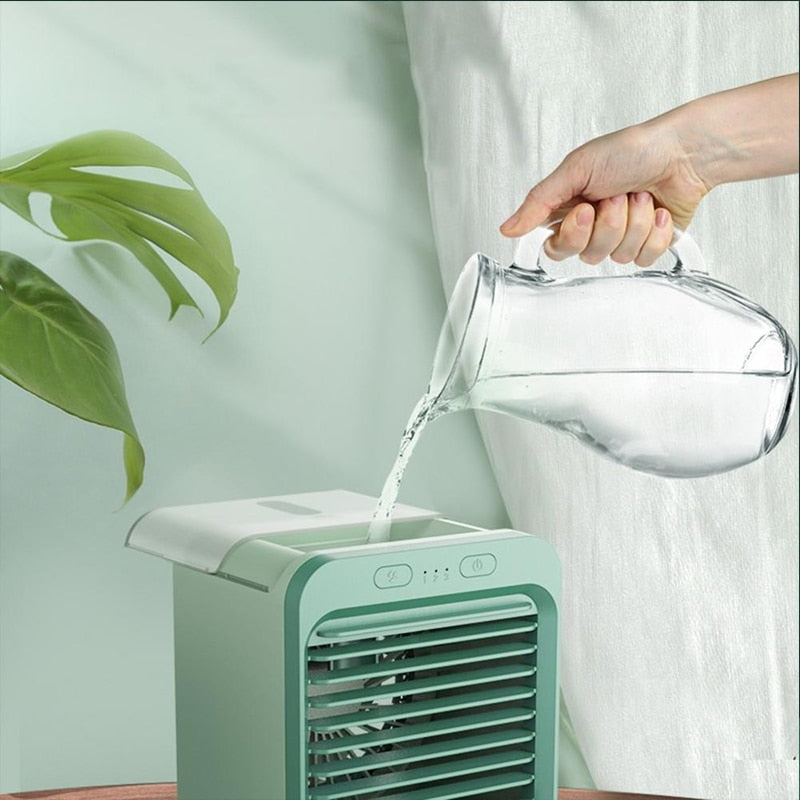 Mini Portable Air Conditioner USB Air Water Cooling Fan