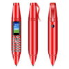 Mini CellPhone Recording Pen with Tiny LCD Screen GSM Dual SIM Camera Flashlight and Bluetooth Dialer