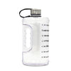 Large Motivational Water Bottle with Time Marker BPA Free Plastic for Fitness, Gym, and Outdoor Sports