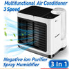 Portable Mini Air Conditioner Fan with Purifier and Humidifier