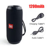 TWS Bluetooth-compatible Portable Waterproof Speaker with Bass Stereo and Support FM Radio