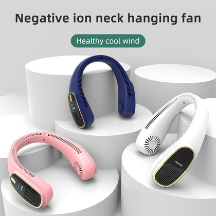 Bladeless Neck Hanging Fan | USB Charging | Multi Range Wind Speed Adjustable | Portable Outdoor Small Fan