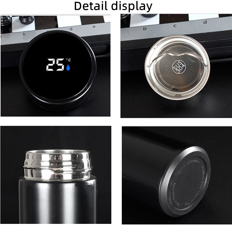 Insulated Water Bottle with Smart Touch Temperature Display