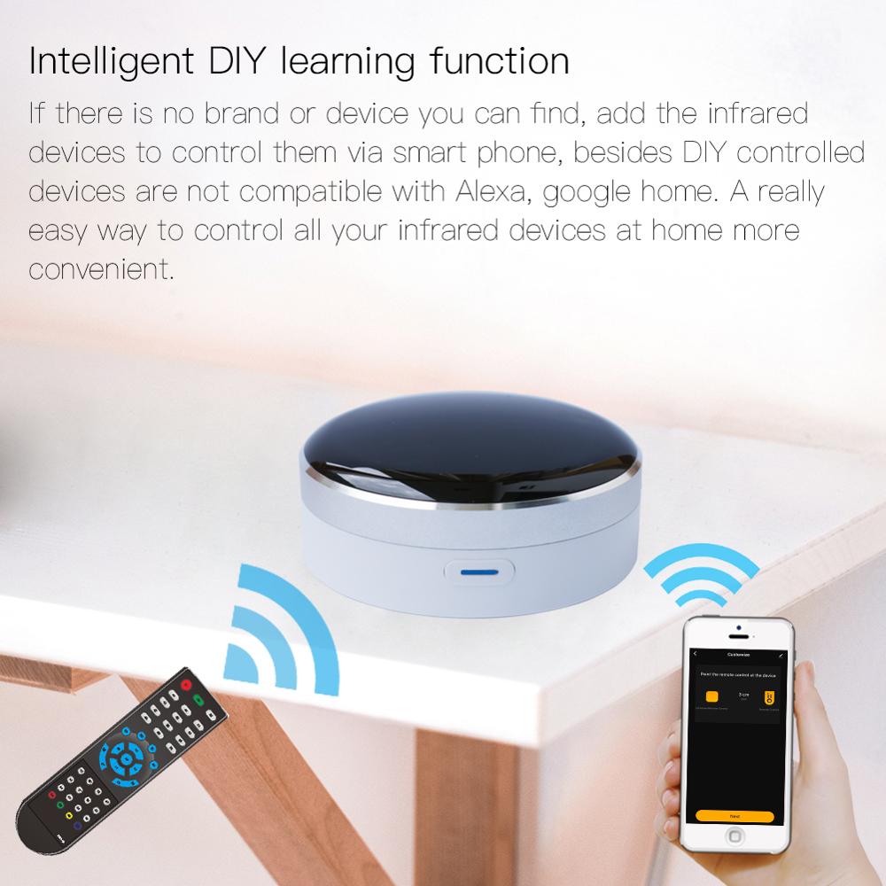 Universal Infrared Smart Home Control Remote Compatible with Google Assistant Alexa Siri