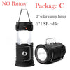LED Solar Powered USB Rechargeable Collapsible Emergency Latern
