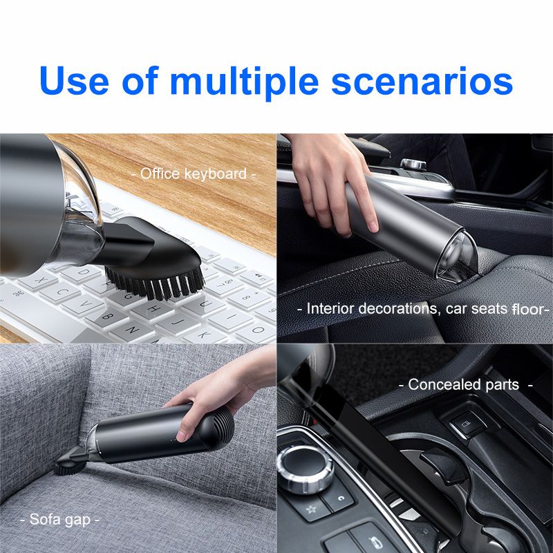 Portable 4000Pa Wireless Car Vacuum Cleaner