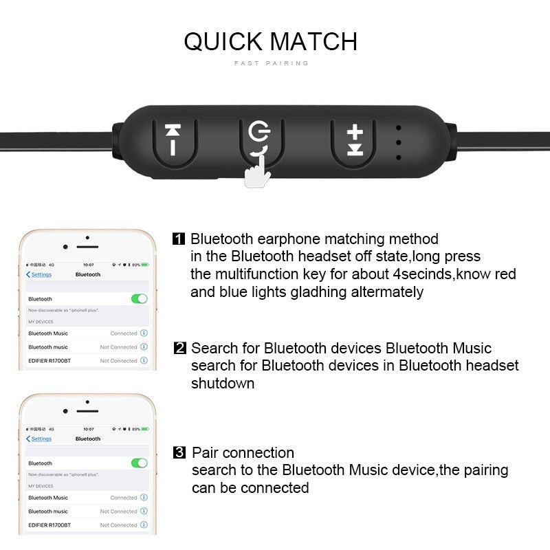 Magnetic Wireless Bluetooth Earphone