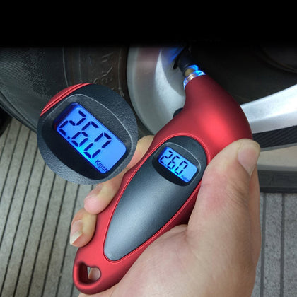 Car Tire Air Pressure Gauge with Backlight and LCD Display - Cysos Electronics
